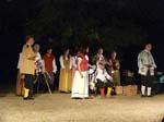 The cast join Lord Amiens in some nonny no-ing
