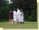 The prisoners - Imogen, Caius Lucius, Iachimo, the Soothsayer - and the Gaoler wait to be summoned to Cymbeline's court.